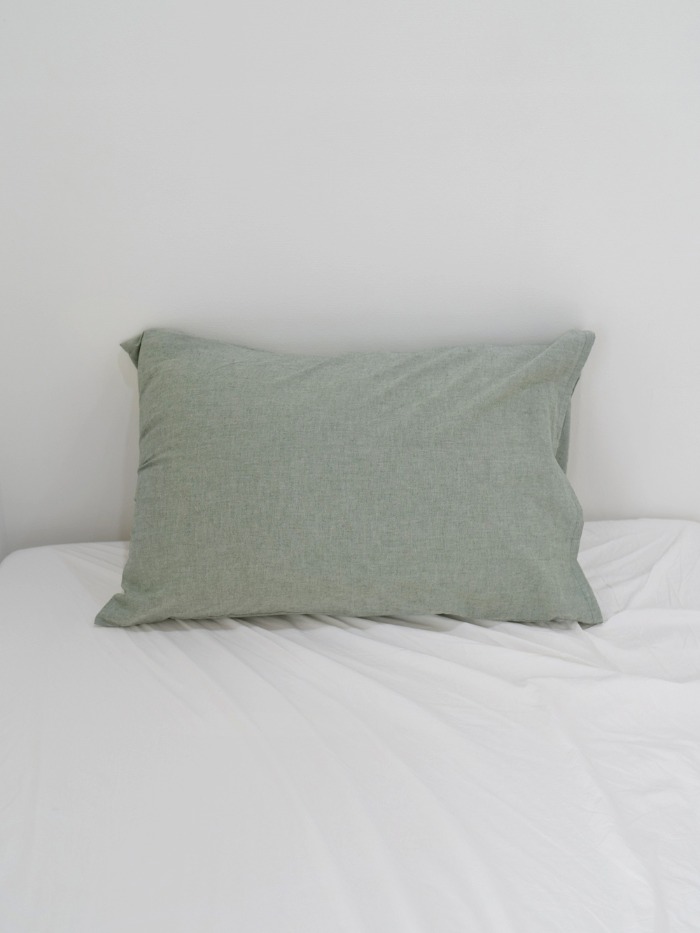Washed Green pillow cover