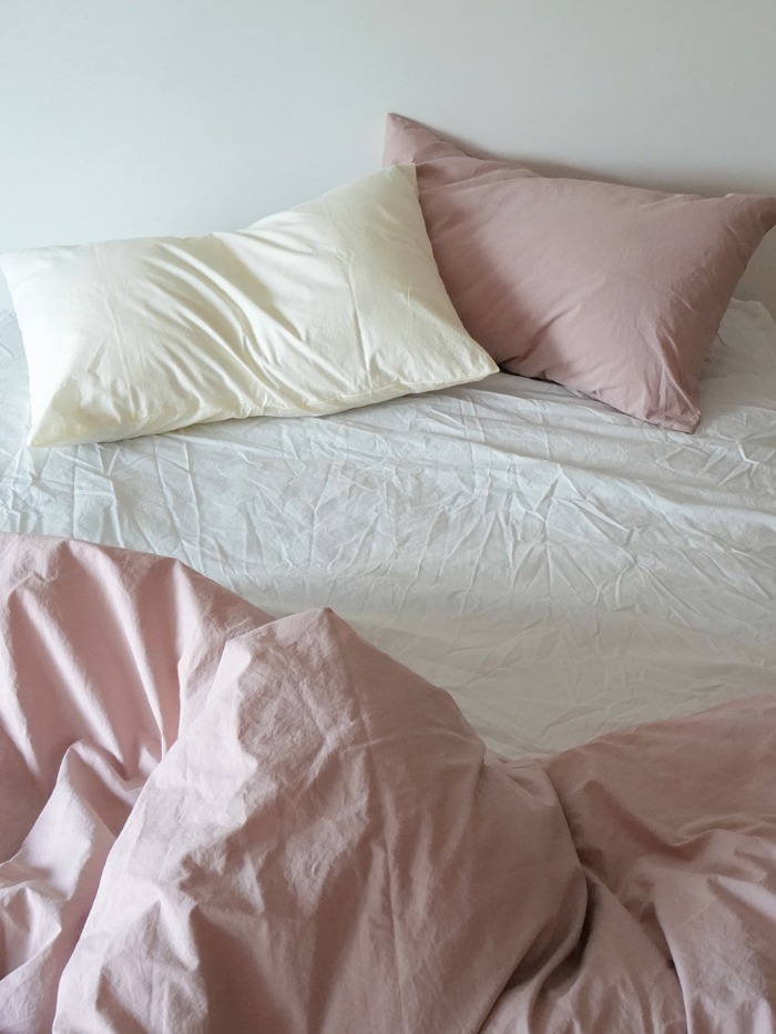 Pink Beige bedding