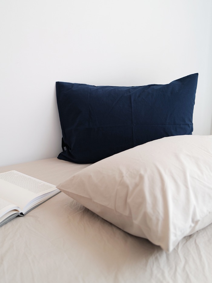 Night navy pillow cover